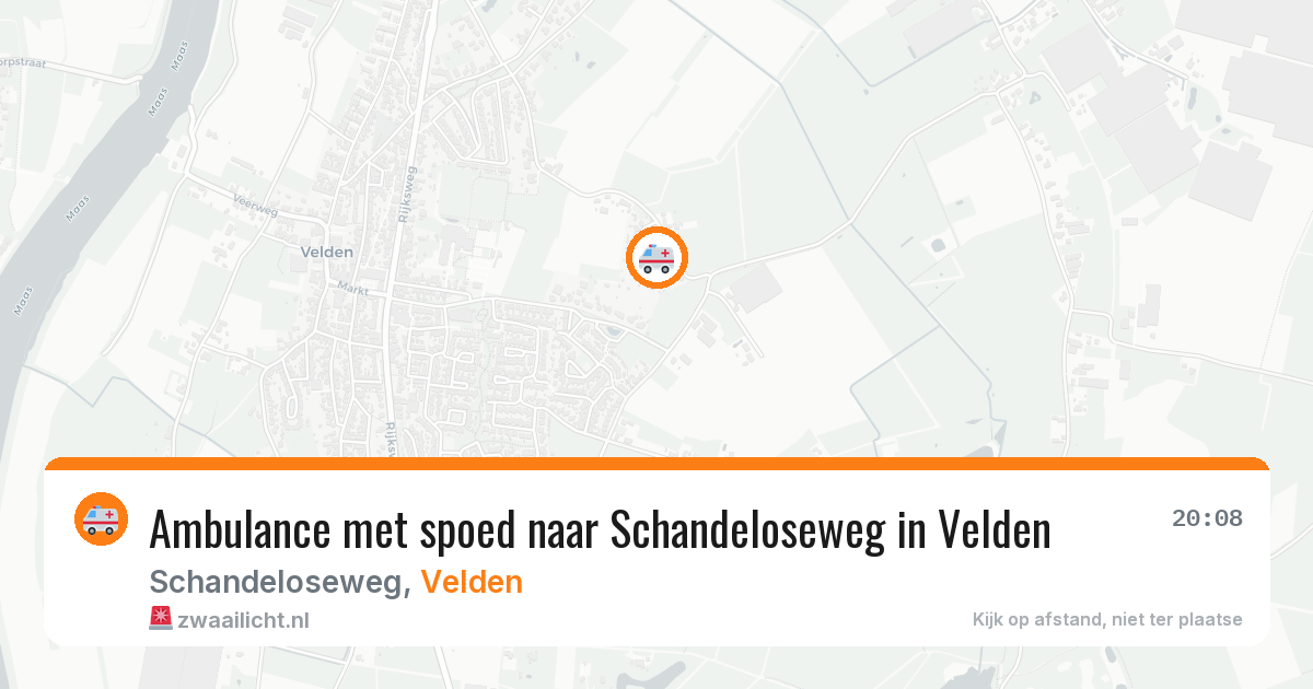 Ambulance met spoed naar Schandeloseweg in Velden — 28 jun 2026