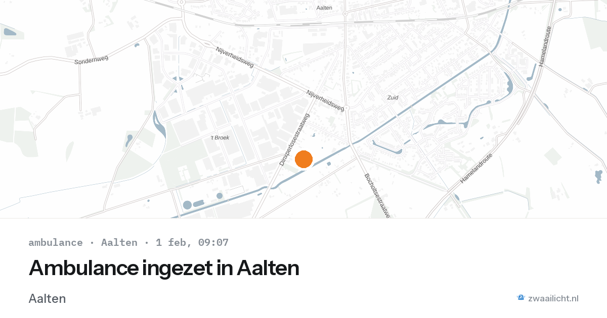 Ambulance ingezet in Aalten — 1 feb 2026