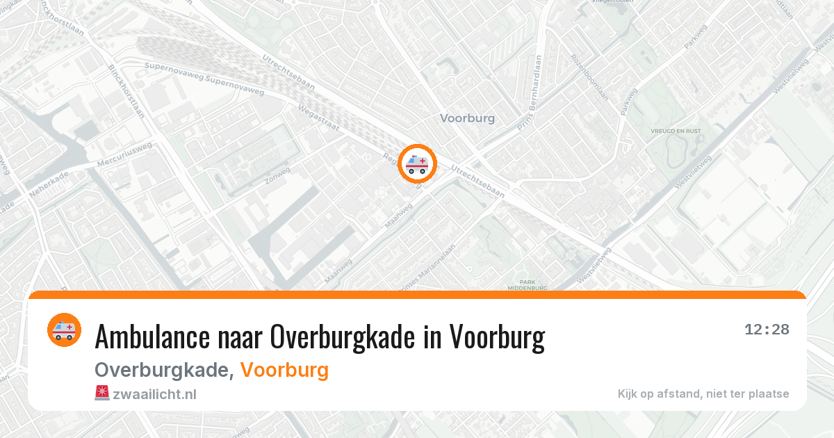 Ambulance naar Overburgkade in Voorburg — 24 mei 2026