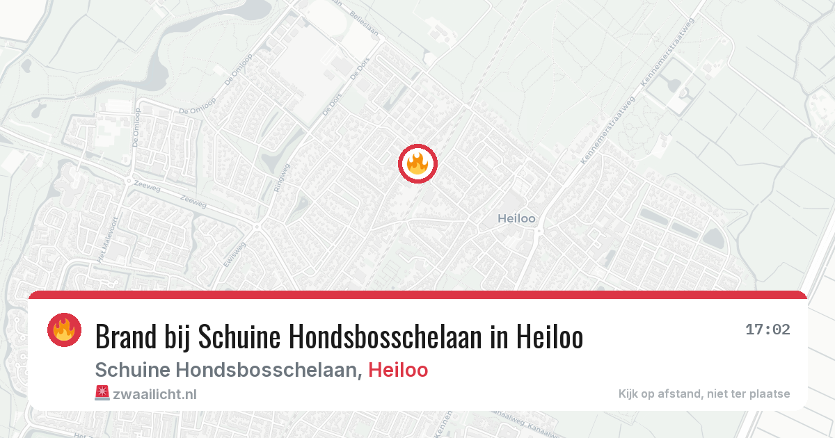 Brand bij Schuine Hondsbosschelaan in Heiloo — 7 mrt 2026