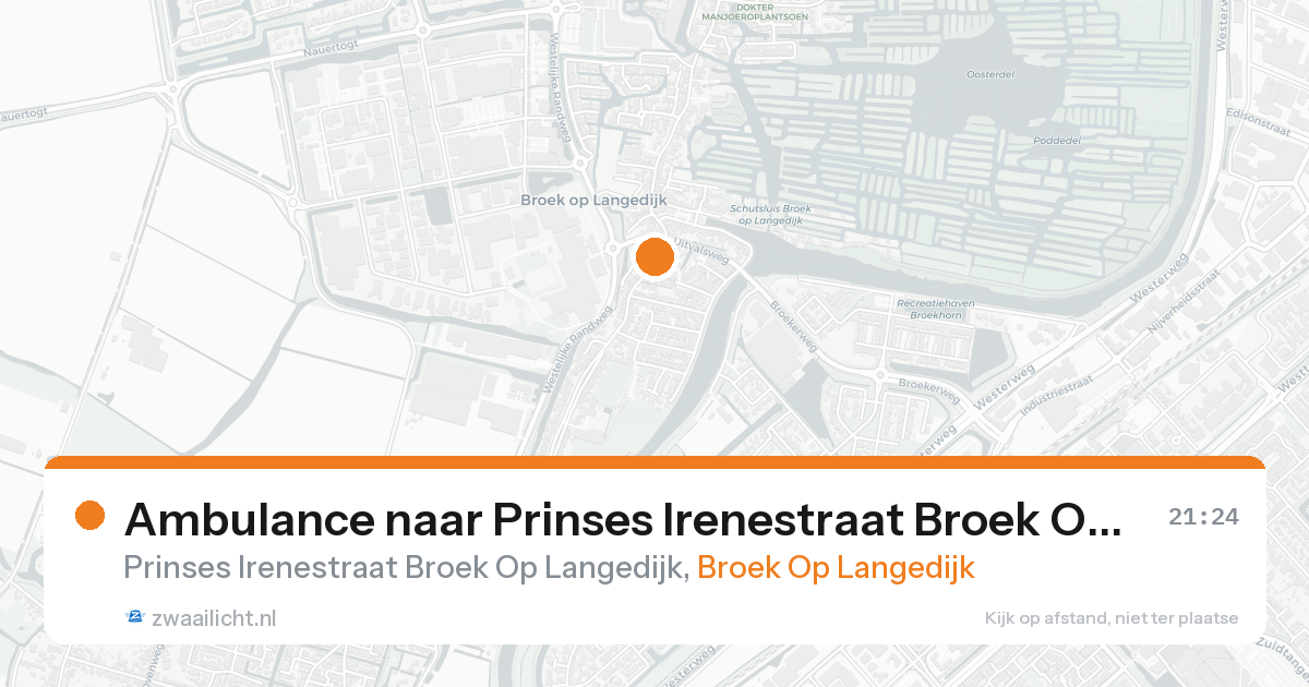 Ambulance naar Prinses Irenestraat Broek Op Langedijk in Broek Op Langedijk — 30 jan 2026