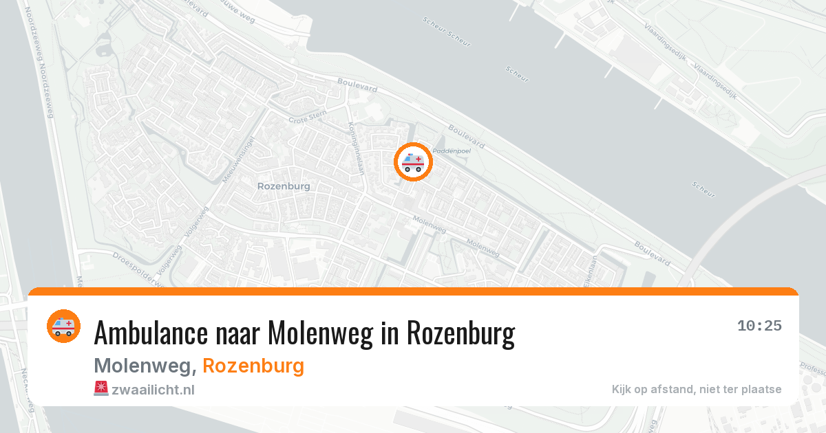 Ambulance naar Molenweg in Rozenburg — 24 jun 2026