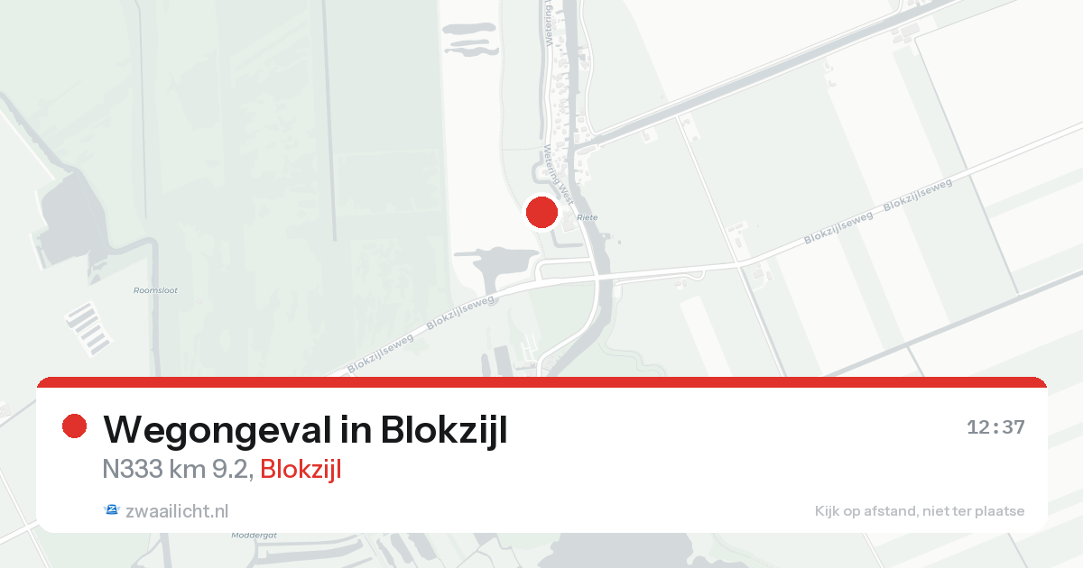 Wegongeval in Blokzijl — 16 aug 2026