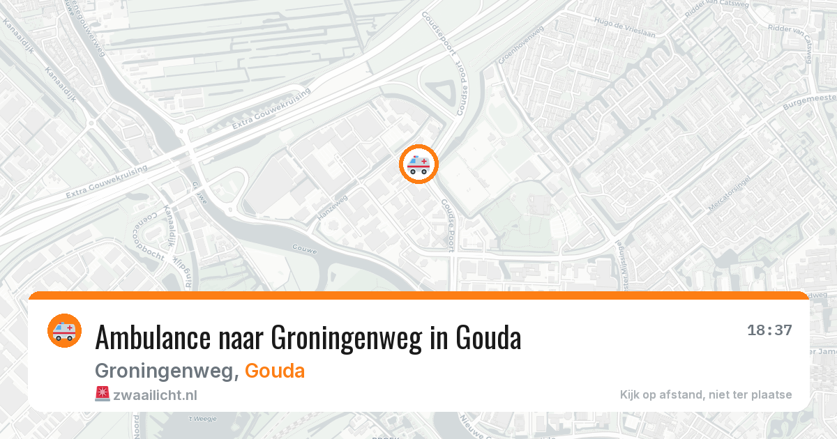Ambulance naar Groningenweg in Gouda — 11 aug 2026