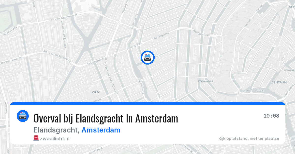 Overval bij Elandsgracht in Amsterdam — 22 jun 2026