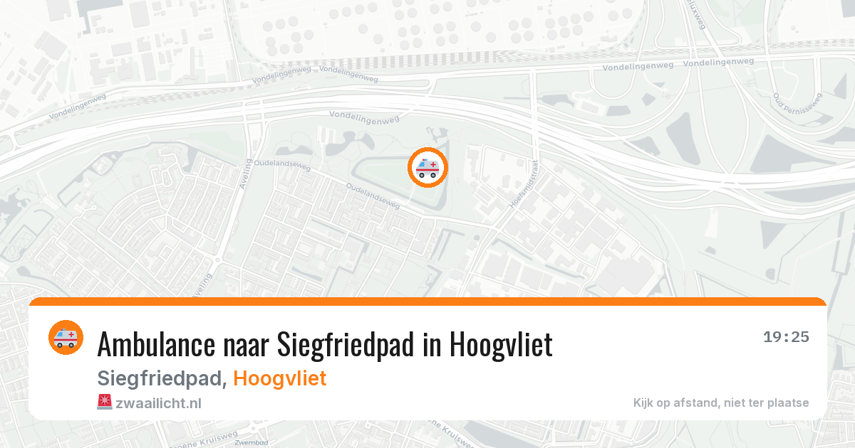 Ambulance naar Siegfriedpad in Hoogvliet — 30 mei 2026