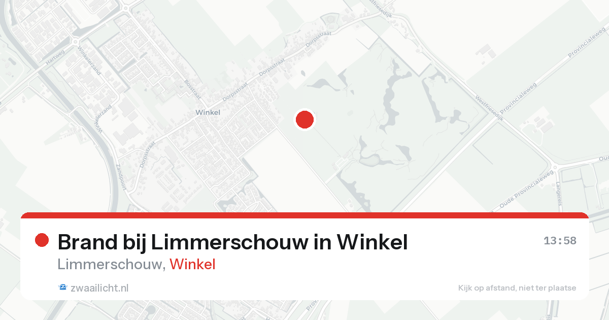 Brand bij Limmerschouw in Winkel — 11 aug 2026