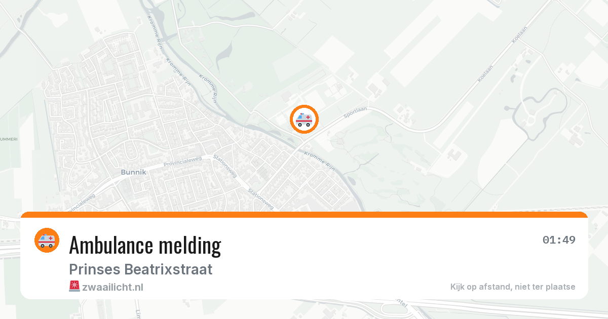 Ambulance melding — 29 jan 2026