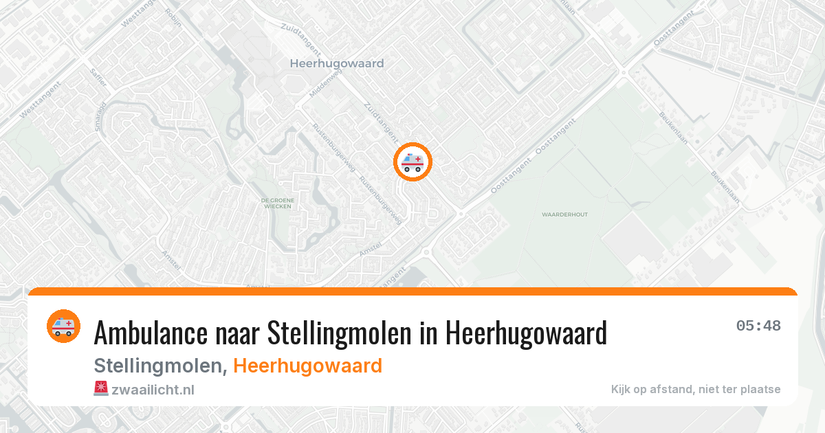 Ambulance naar Stellingmolen in Heerhugowaard — 19 mei 2026
