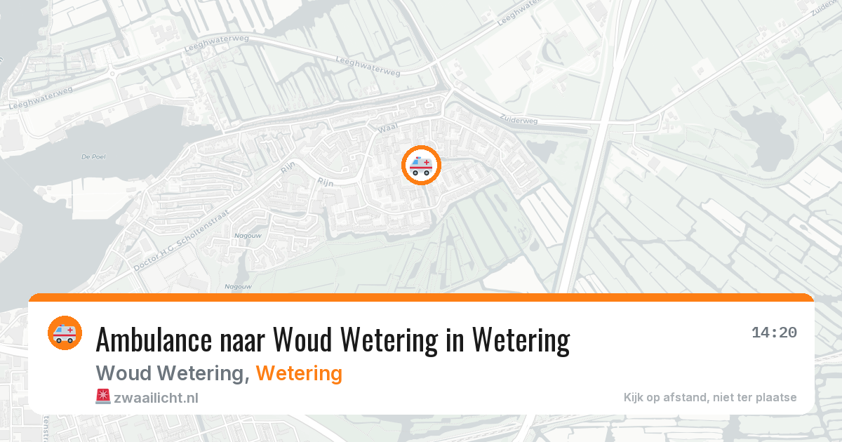 Ambulance naar Woud Wetering in Wetering — 24 jul 2026
