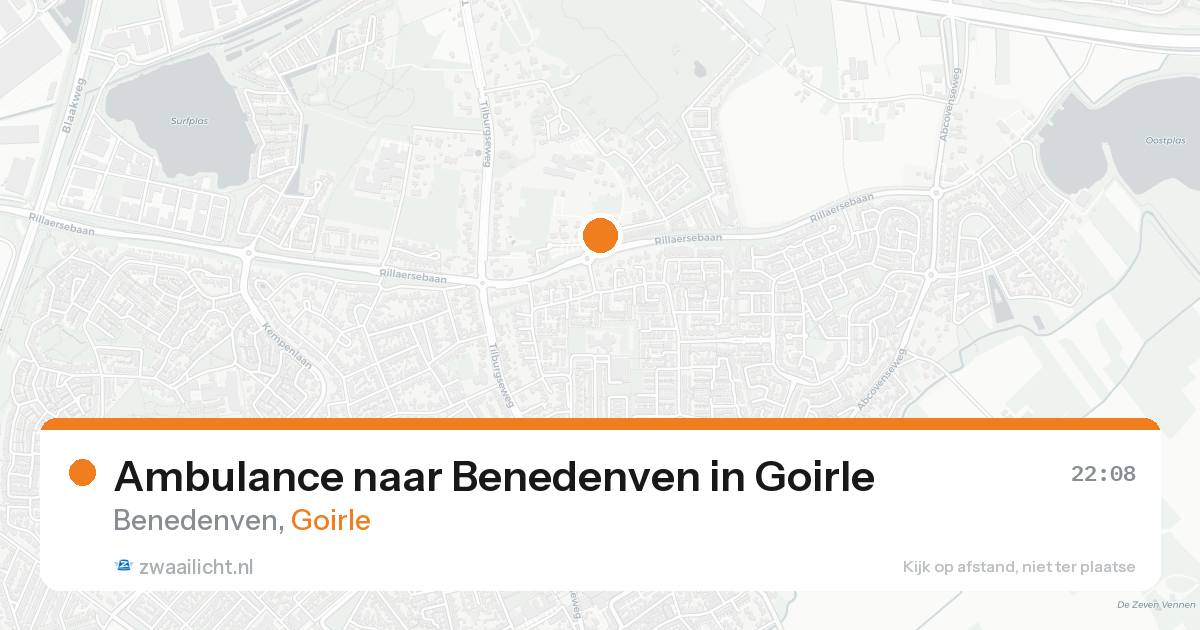 Ambulance naar Benedenven in Goirle — 19 aug 2026