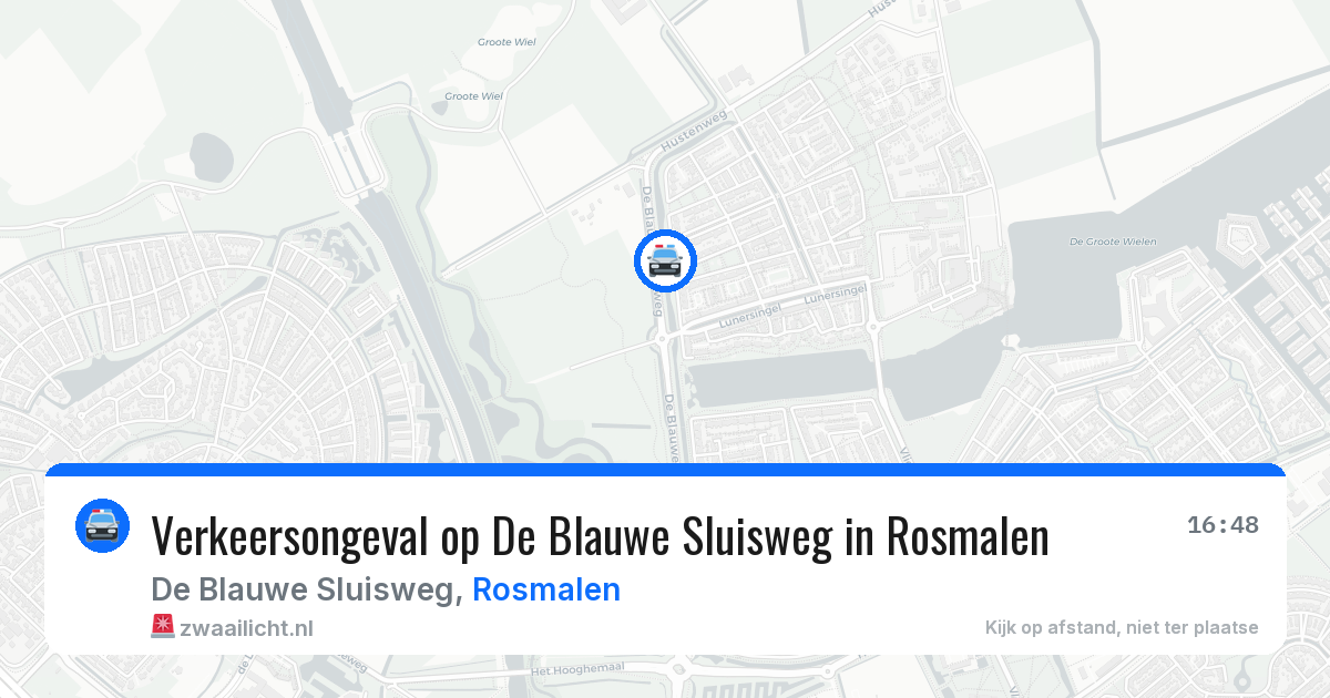 Verkeersongeval op De Blauwe Sluisweg in Rosmalen — 7 aug 2026