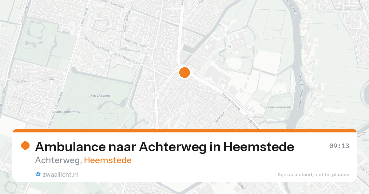 Ambulance naar Achterweg in Heemstede — 23 mei 2026