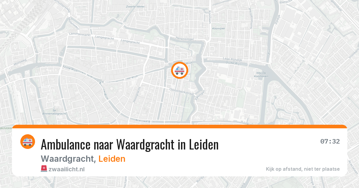 Ambulance naar Waardgracht in Leiden — 30 jan 2026