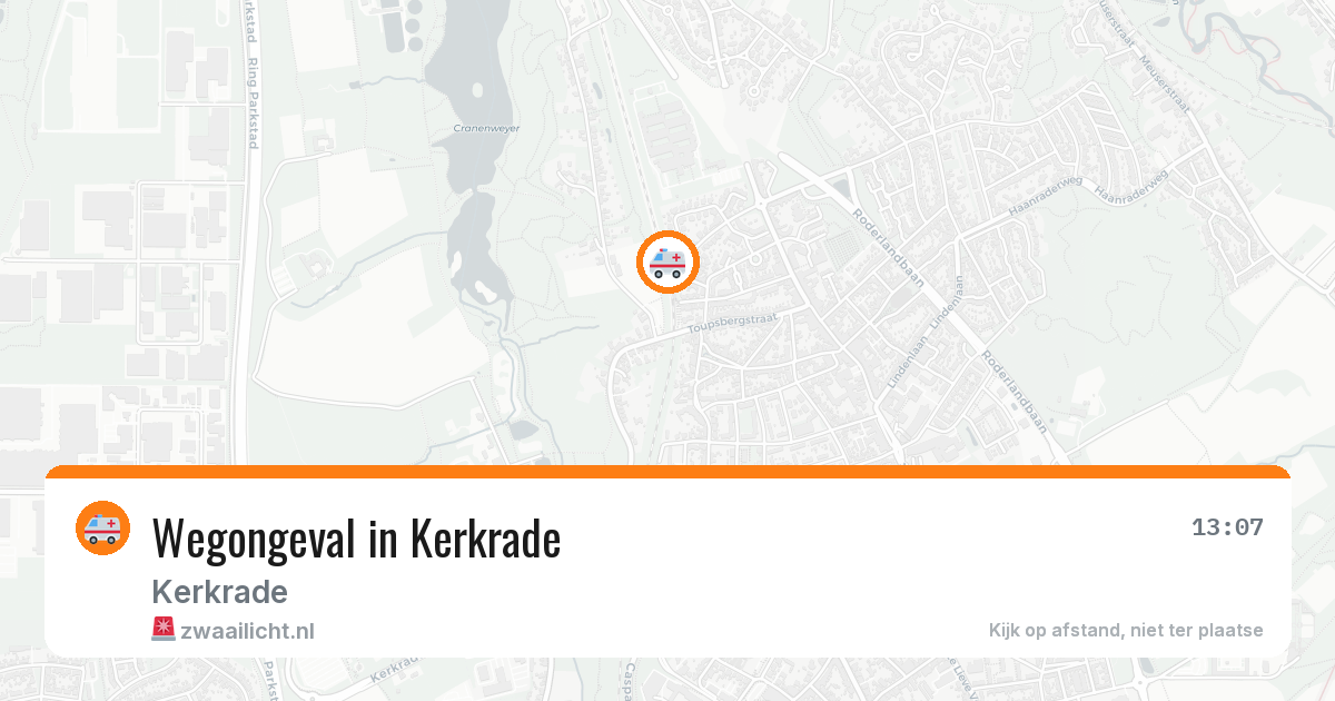 Wegongeval in Kerkrade — 17 jun 2026
