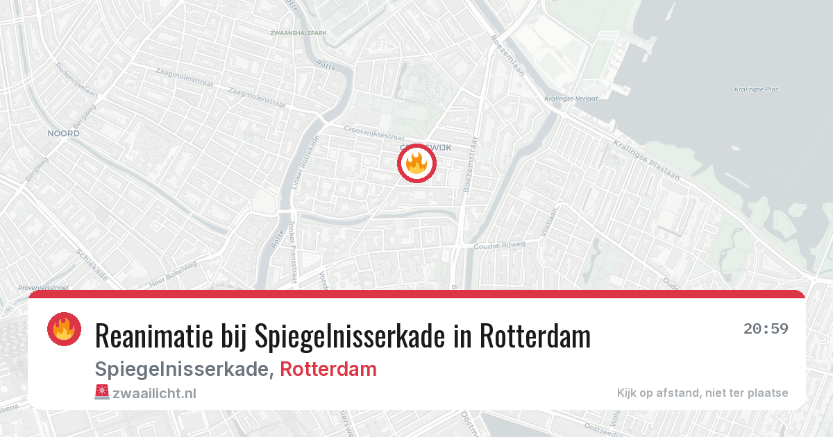 Reanimatie bij Spiegelnisserkade in Rotterdam — 13 jun 2026