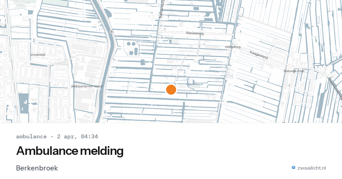 Ambulance melding — 2 apr 2026