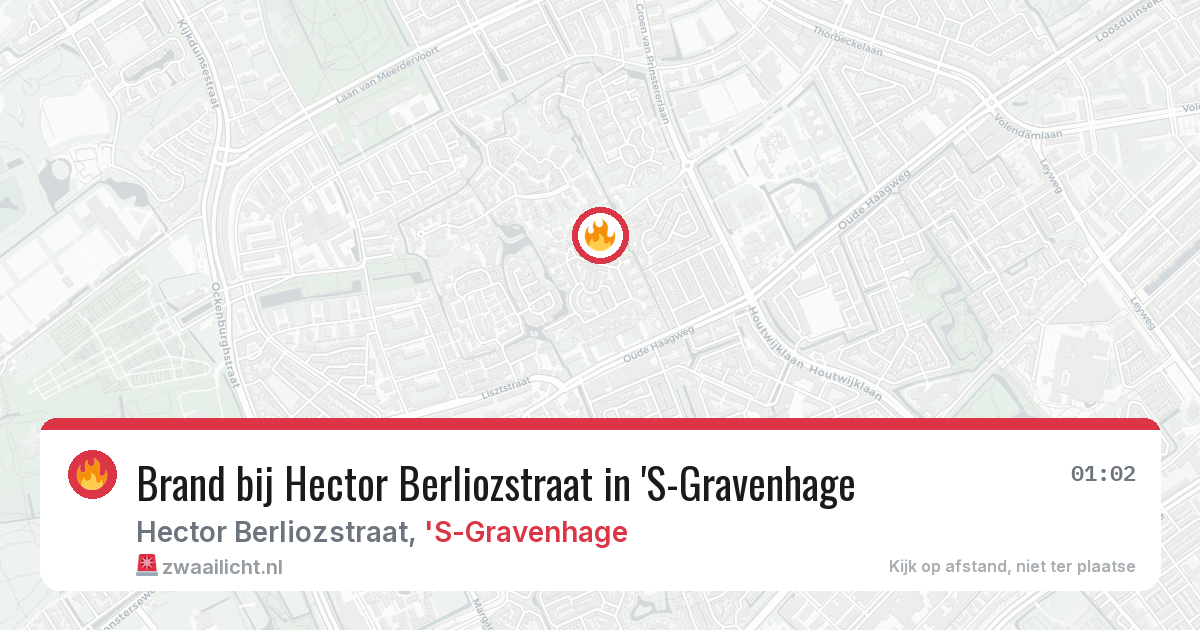 Brand bij Hector Berliozstraat in 'S-Gravenhage — 9 mrt 2026