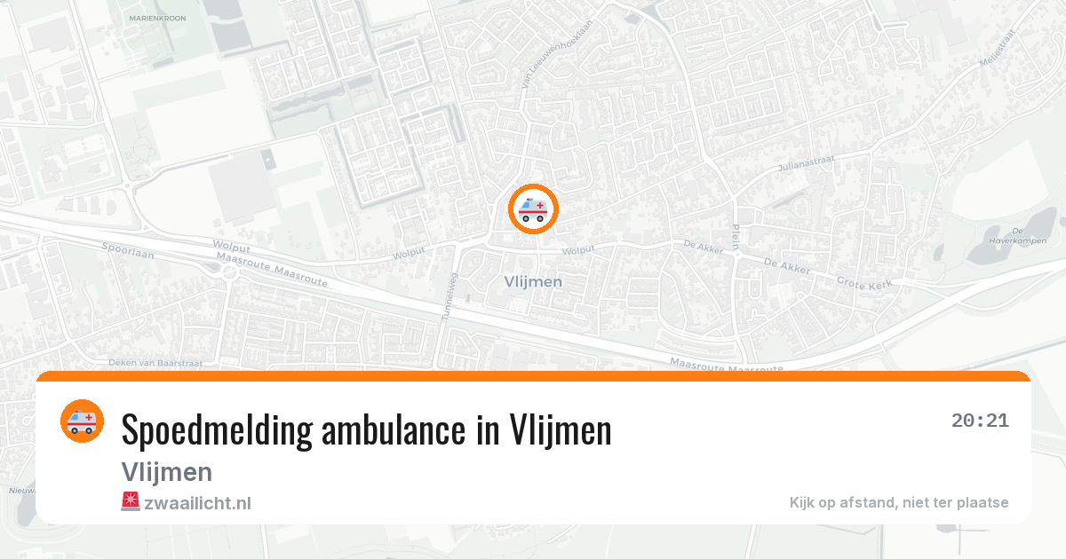 Spoedmelding ambulance in Vlijmen — 3 jul 2026