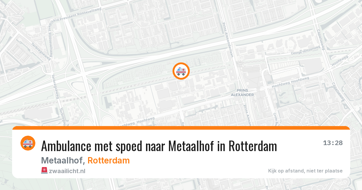 Ambulance met spoed naar Metaalhof in Rotterdam — 26 apr 2026
