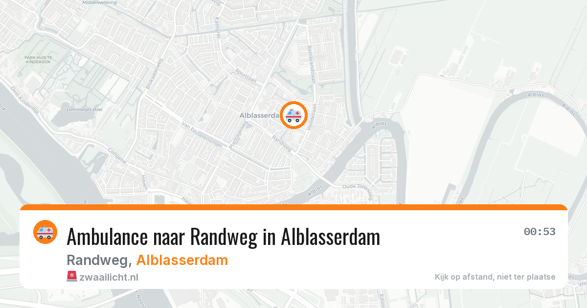 Ambulance naar Randweg in Alblasserdam — 4 jul 2026