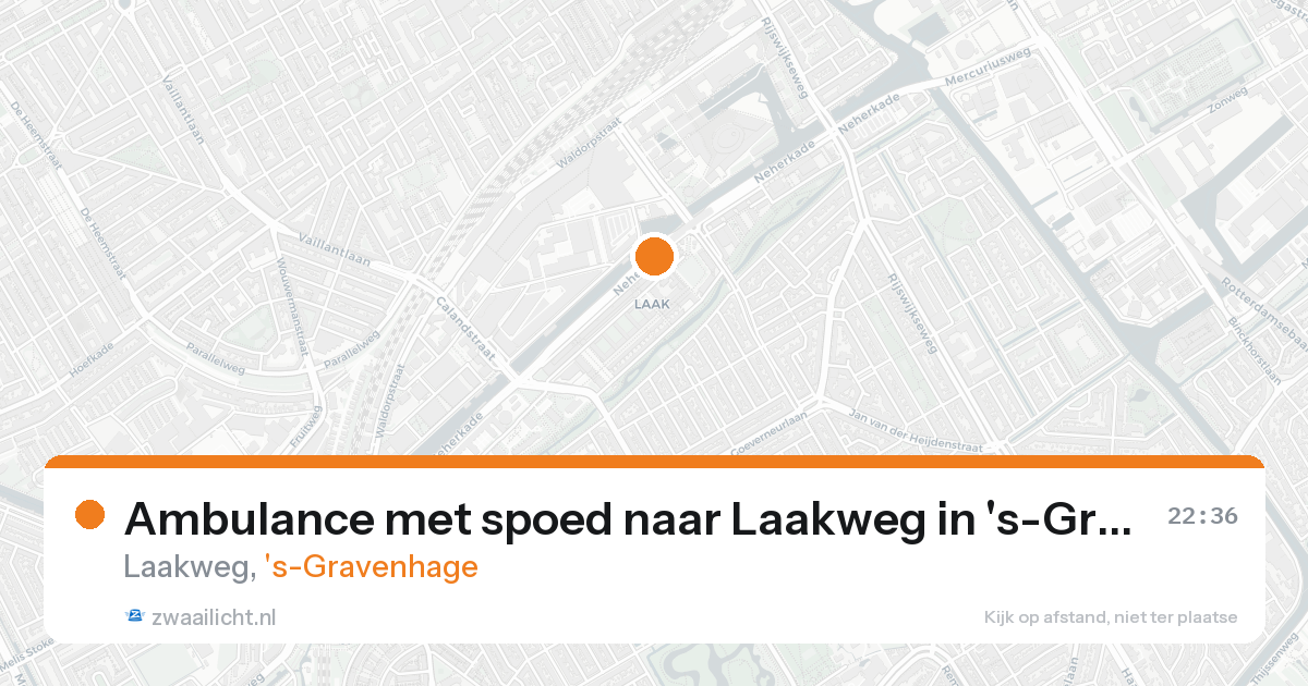 Ambulance met spoed naar Laakweg in 's-Gravenhage — 21 aug 2026