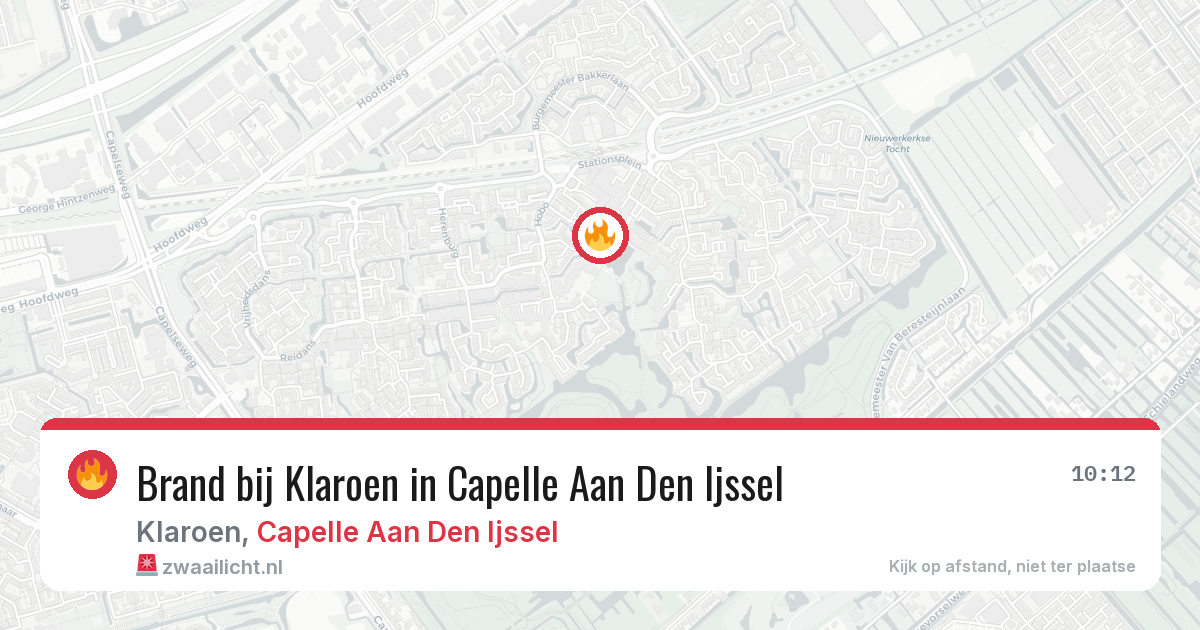 Brand bij Klaroen in Capelle Aan Den Ijssel — 18 jun 2026
