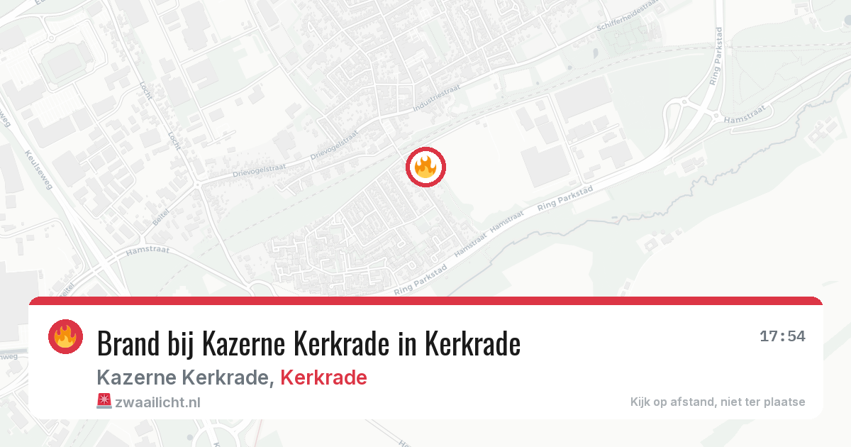 Brand bij Kazerne Kerkrade in Kerkrade — 23 jun 2026