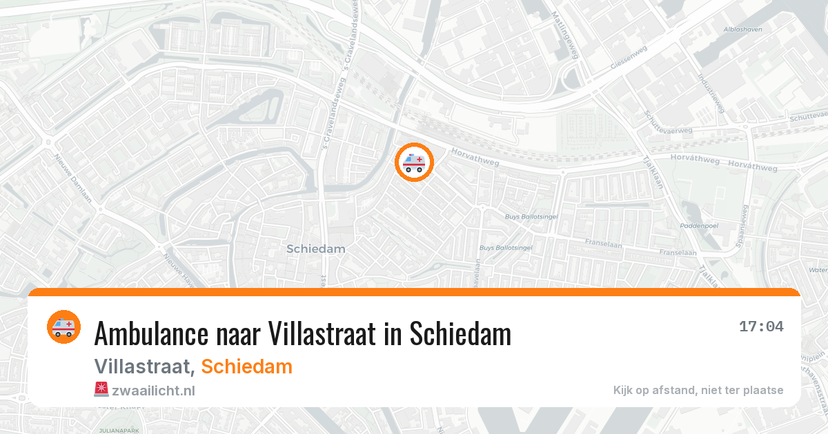 Ambulance naar Villastraat in Schiedam — 11 aug 2026