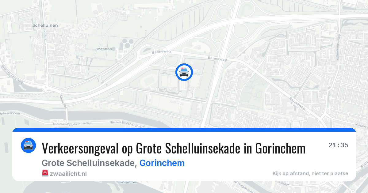 Verkeersongeval op Grote Schelluinsekade in Gorinchem — 8 apr 2026