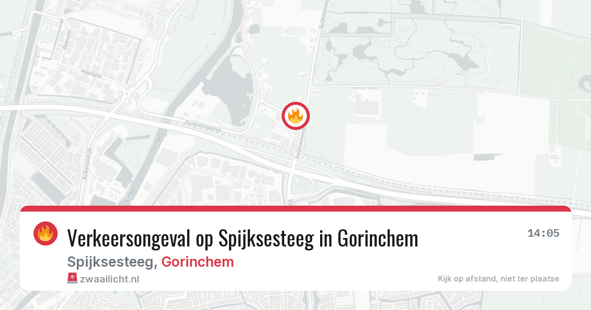 Verkeersongeval op Spijksesteeg in Gorinchem — 26 apr 2026