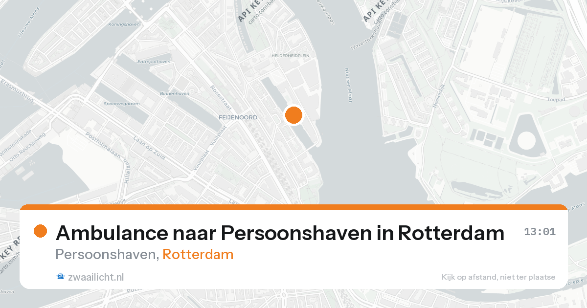Ambulance naar Persoonshaven in Rotterdam — 26 aug 2026