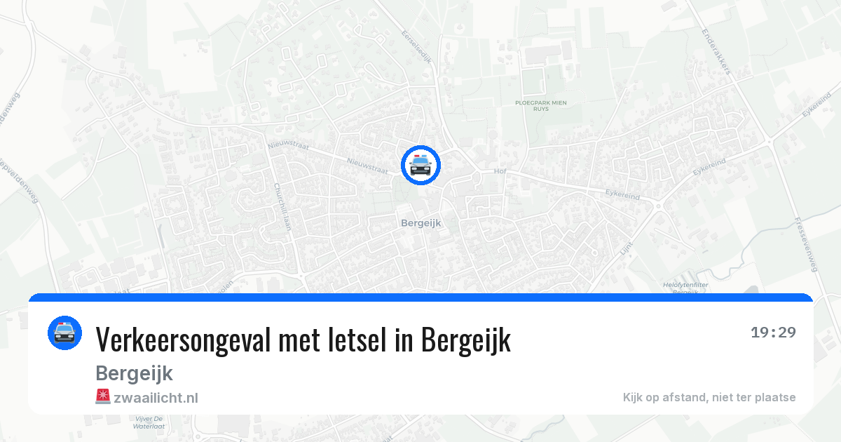Verkeersongeval met letsel in Bergeijk — 29 apr 2026