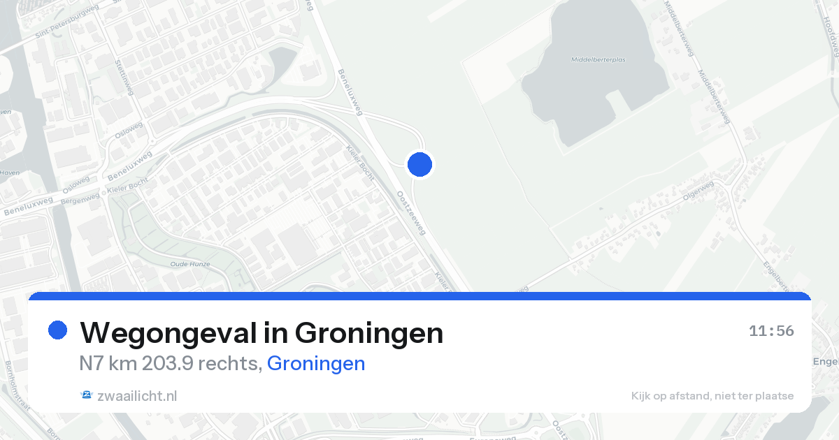 Wegongeval in Groningen — 24 aug 2026