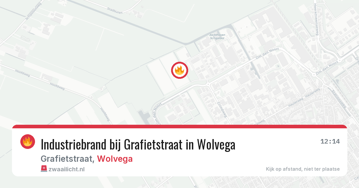 Industriebrand bij Grafietstraat in Wolvega — 25 jun 2026
