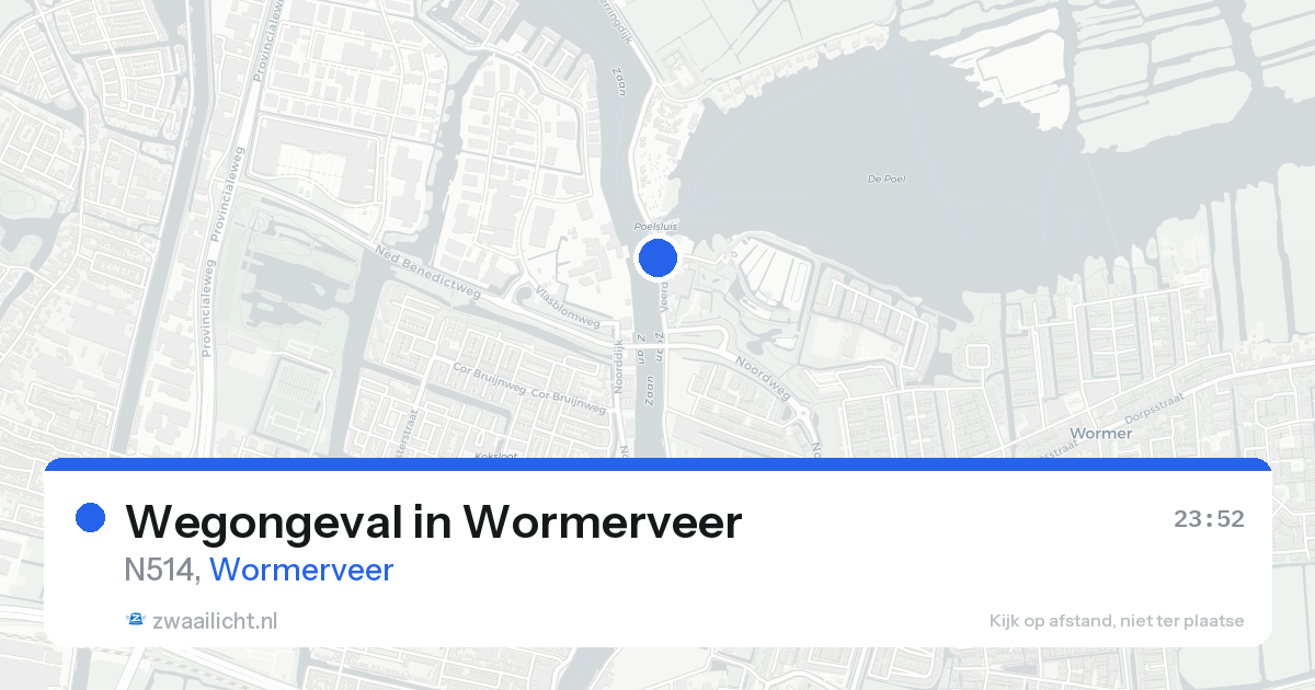 Wegongeval in Wormerveer — 15 aug 2026