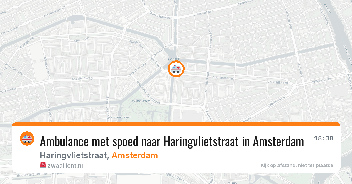 Ambulance met spoed naar Haringvlietstraat in Amsterdam — 5 jul 2026