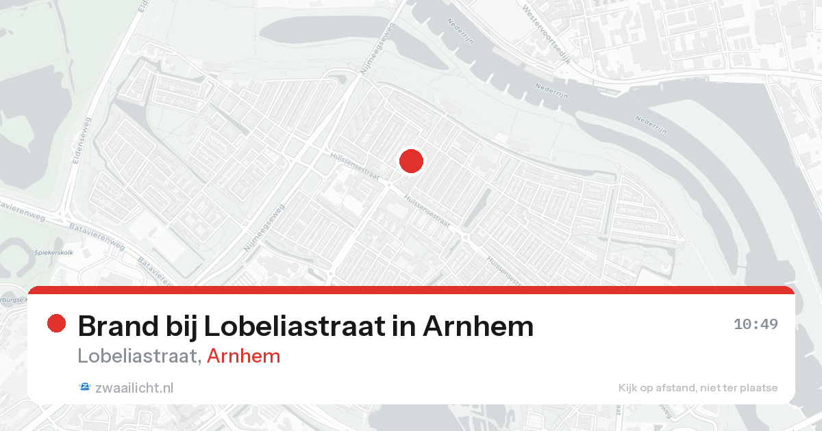 Brand bij Lobeliastraat in Arnhem — 18 aug 2026