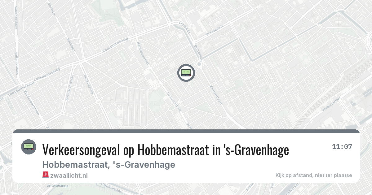Verkeersongeval op Hobbemastraat in 's-Gravenhage — 2 feb 2026