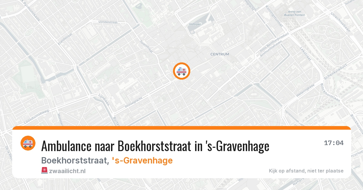 Ambulance naar Boekhorststraat in 's-Gravenhage — 19 mrt 2026