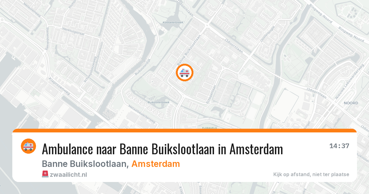 Ambulance naar Banne Buikslootlaan in Amsterdam — 22 mei 2026