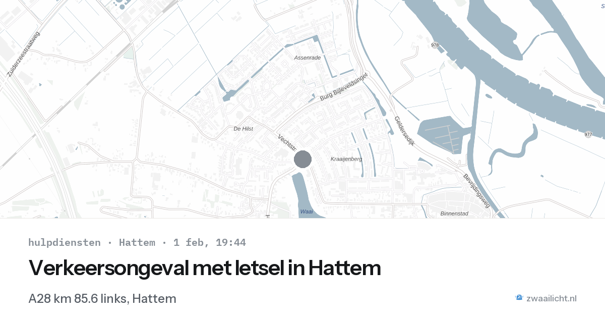 Verkeersongeval met letsel in Hattem — 1 feb 2026
