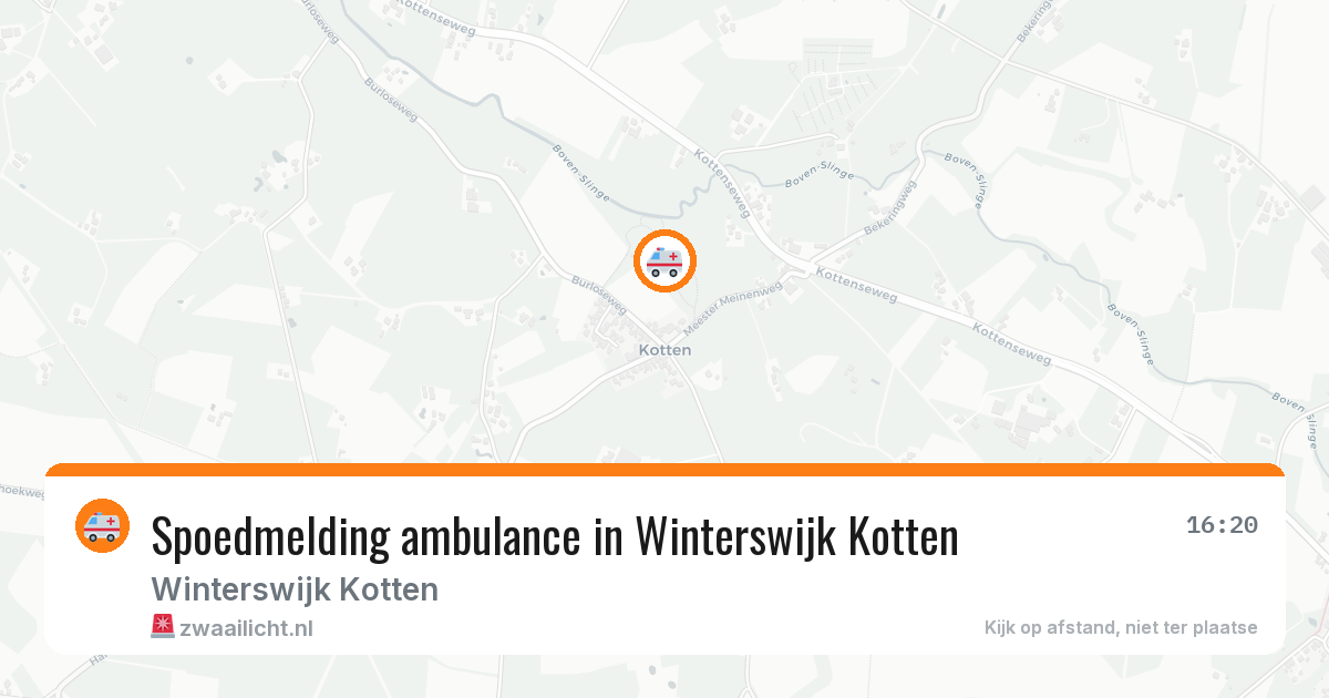 Spoedmelding ambulance in Winterswijk Kotten — 3 jul 2026