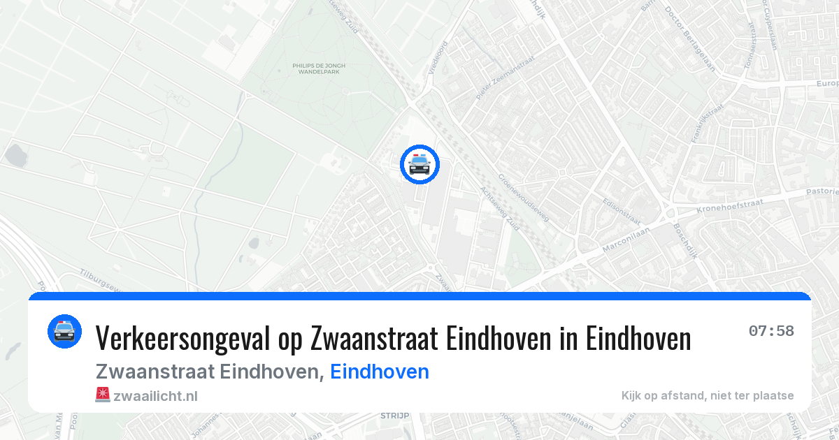Verkeersongeval op Zwaanstraat Eindhoven in Eindhoven — 8 apr 2026