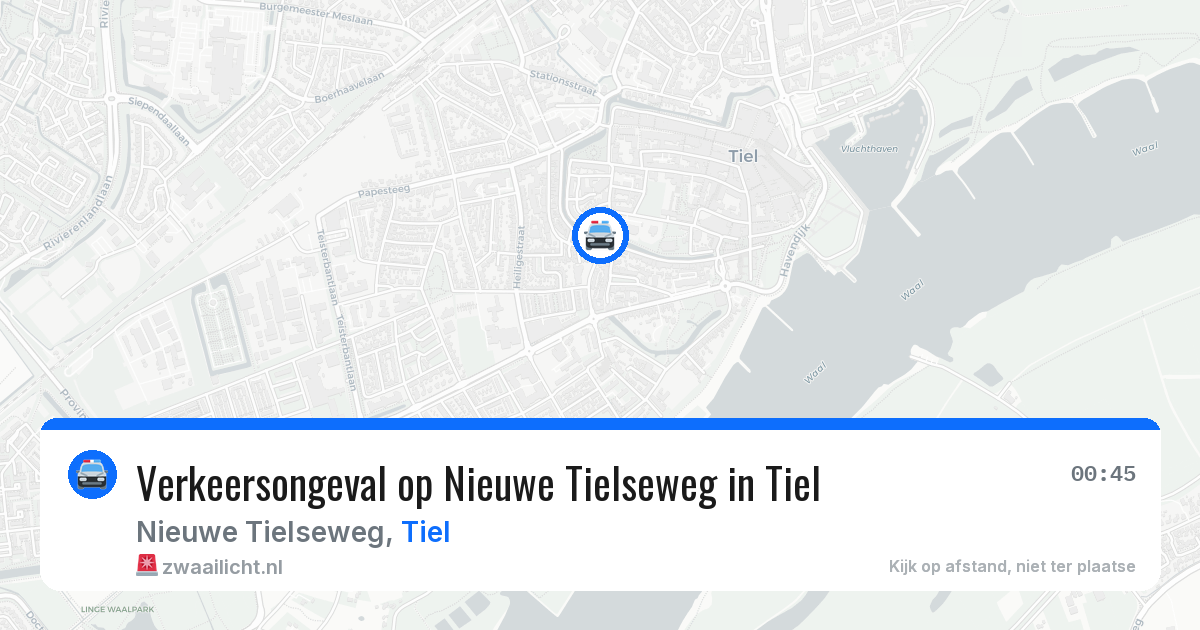 Verkeersongeval op Nieuwe Tielseweg in Tiel — 20 jun 2026