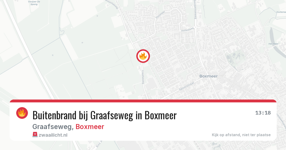 Buitenbrand bij Graafseweg in Boxmeer — 21 jul 2026