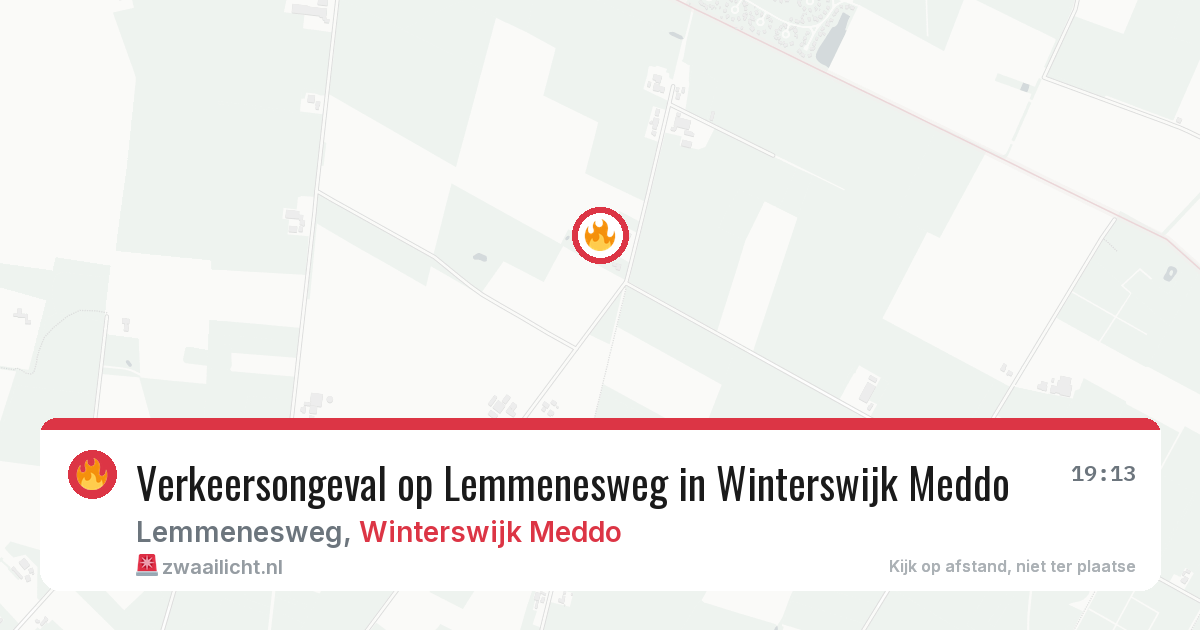 Verkeersongeval op Lemmenesweg in Winterswijk Meddo — 15 feb 2026