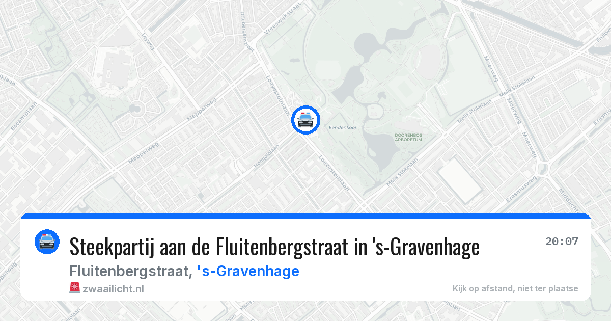 Steekpartij aan de Fluitenbergstraat in 's-Gravenhage — 30 jun 2026