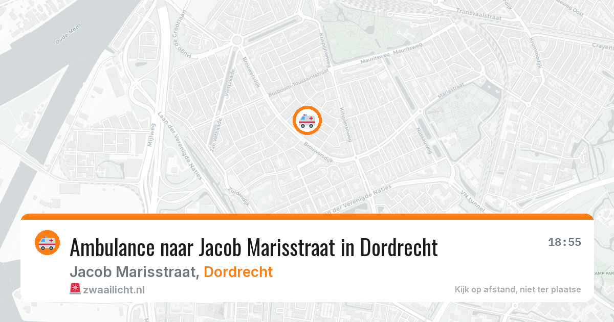 Ambulance naar Jacob Marisstraat in Dordrecht — 2 mrt 2026