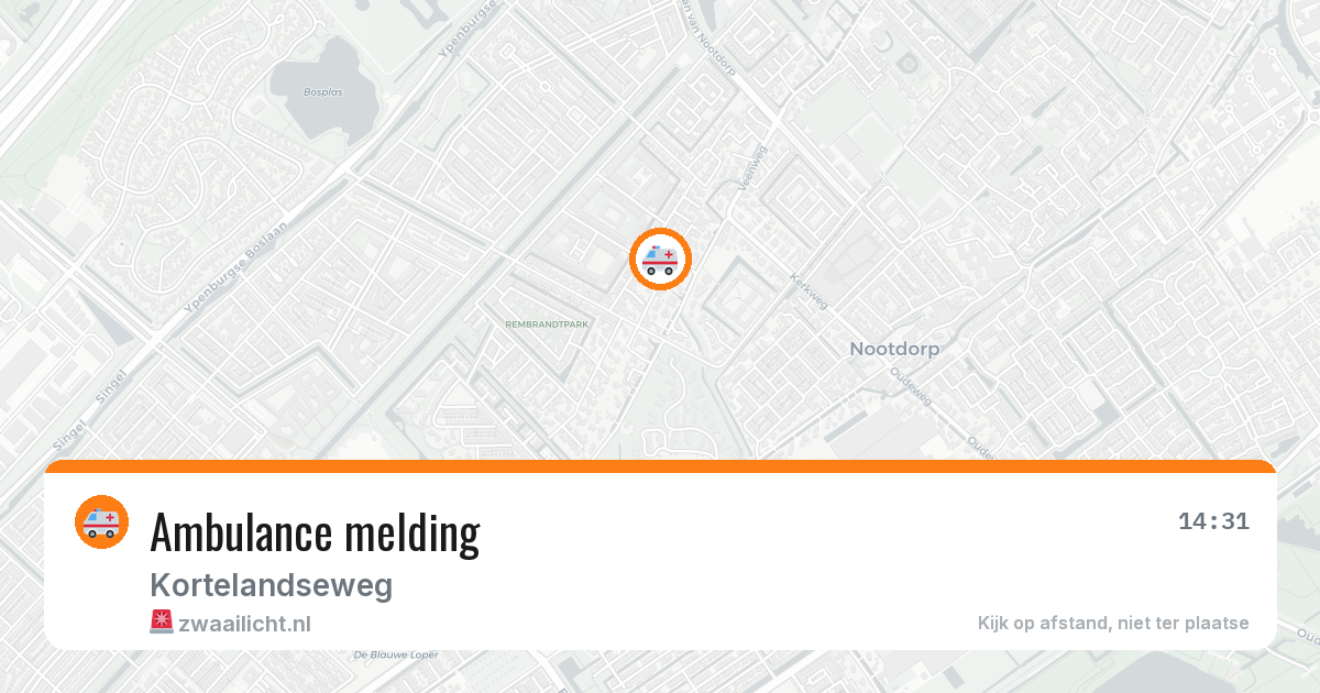Ambulance melding — 13 jun 2026